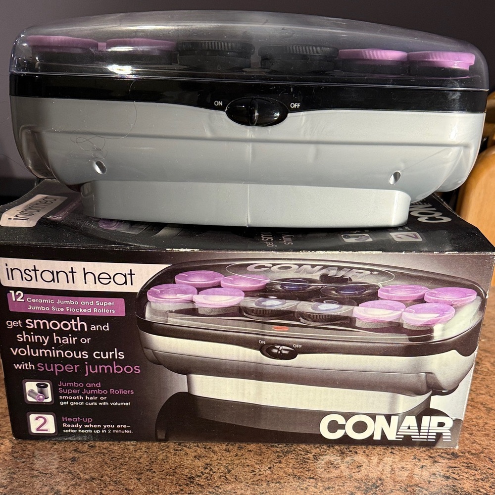 Conair Instant Heat Hair Rollers with clips